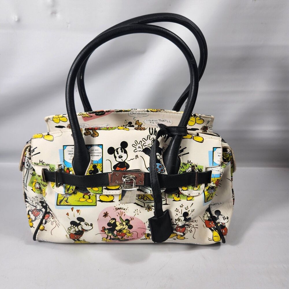 Disney Mickey & Minnie Mouse Comic Satchel Bag Purse